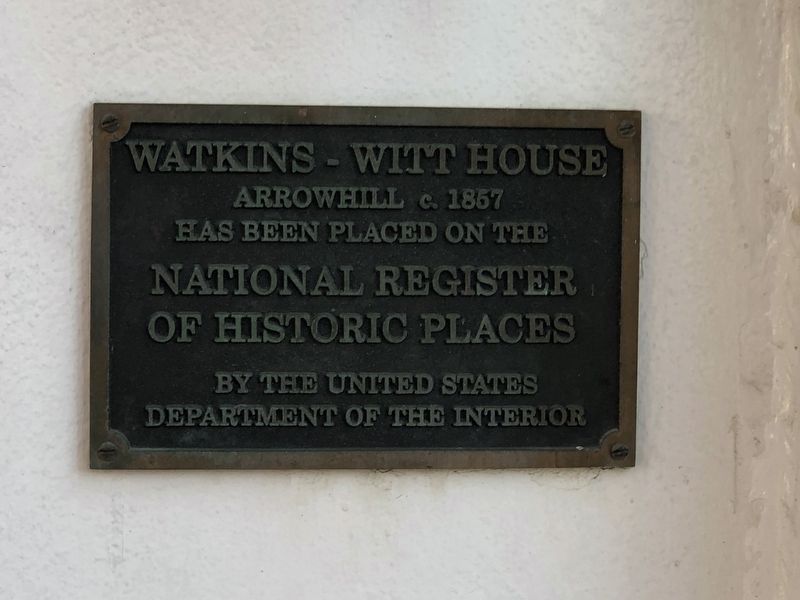 Watkins-Witt House Marker image. Click for full size.