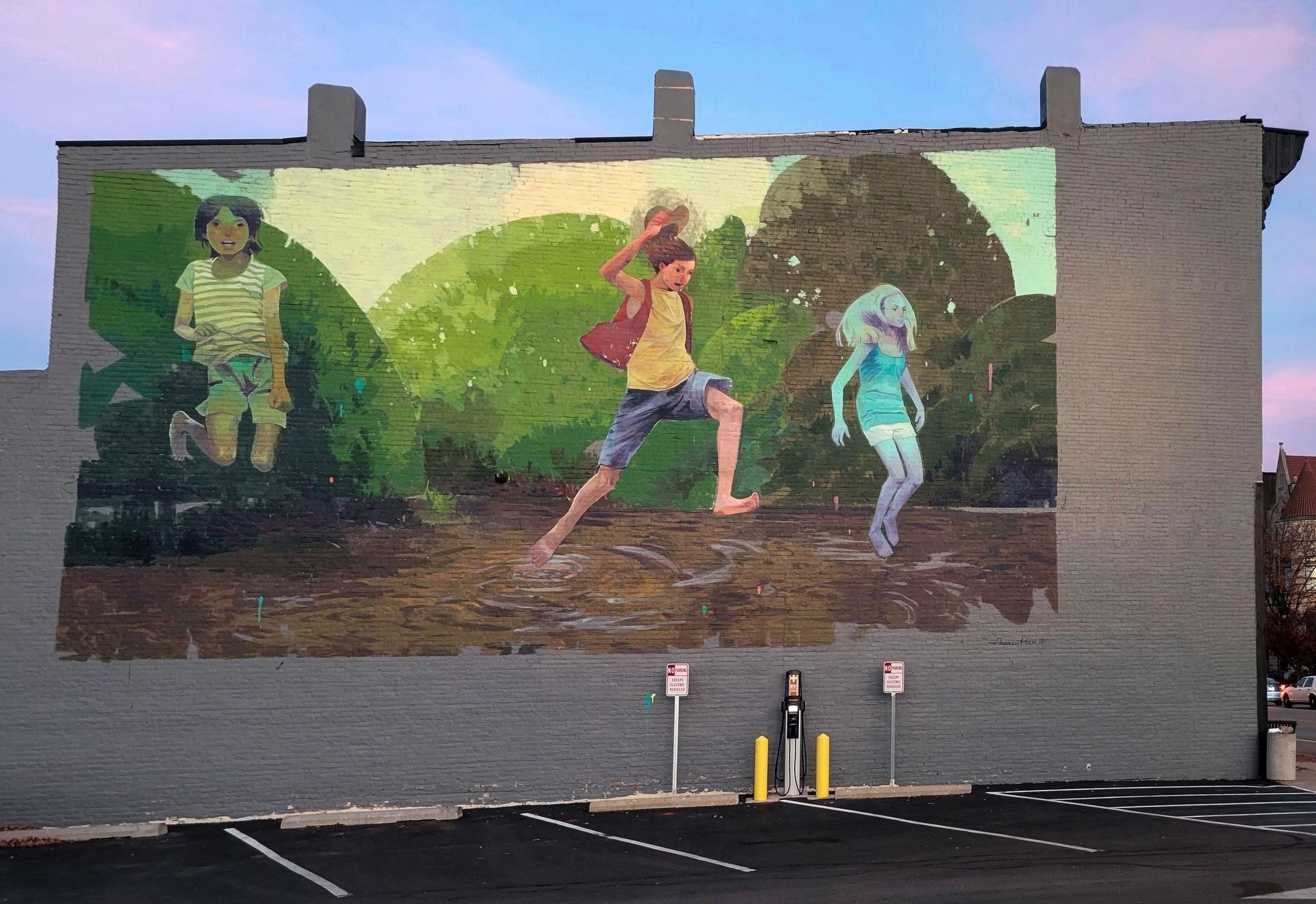 A Barefoot Boy Mural by Andrew Hem in Greenfield, Indiana image. Click for full size.