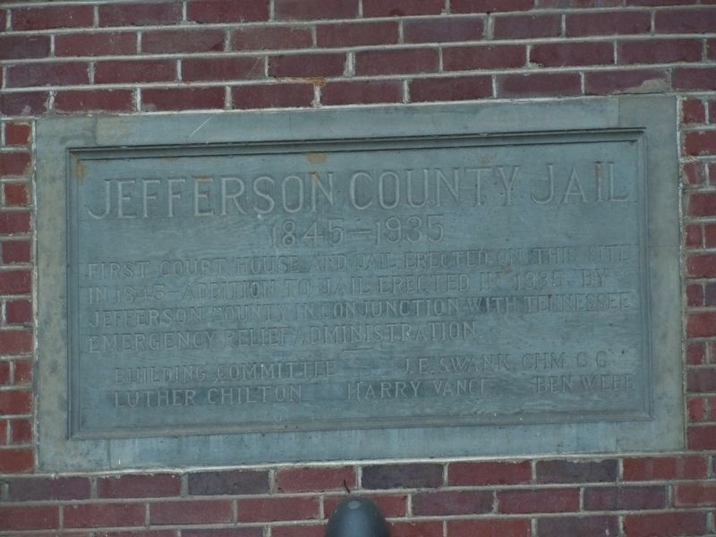 Jefferson County Jail Marker image. Click for full size.