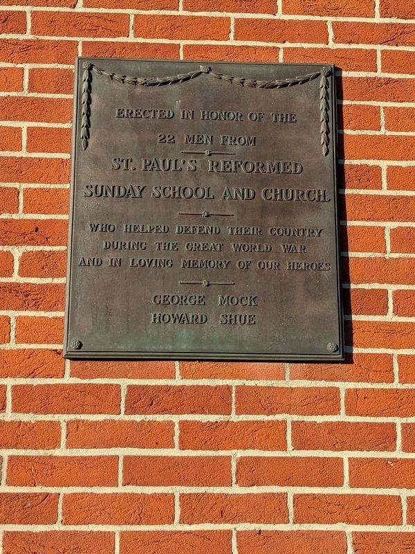 St. Paul's Reformed Sunday School and Church Marker image. Click for full size.