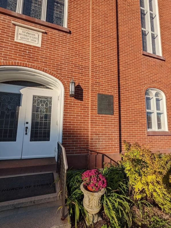 St. Paul's Reformed Sunday School and Church Marker image. Click for full size.