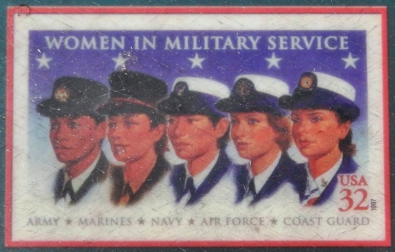 Marker detail: Women in Military Service image. Click for full size.