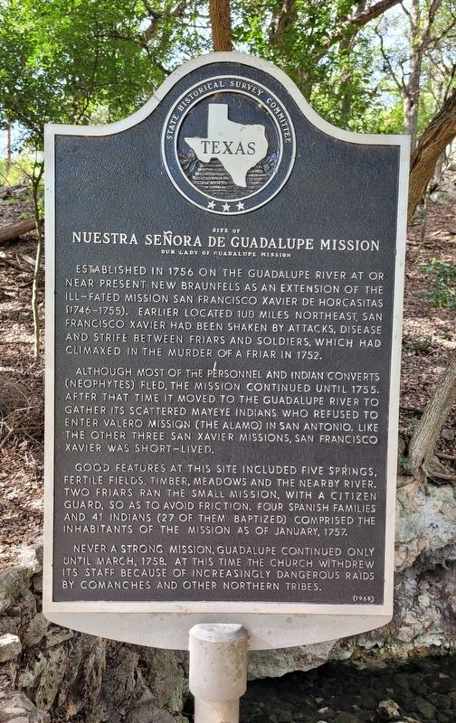 Site of Nuestra Se�ora de Guadalupe Mission Marker image. Click for full size.