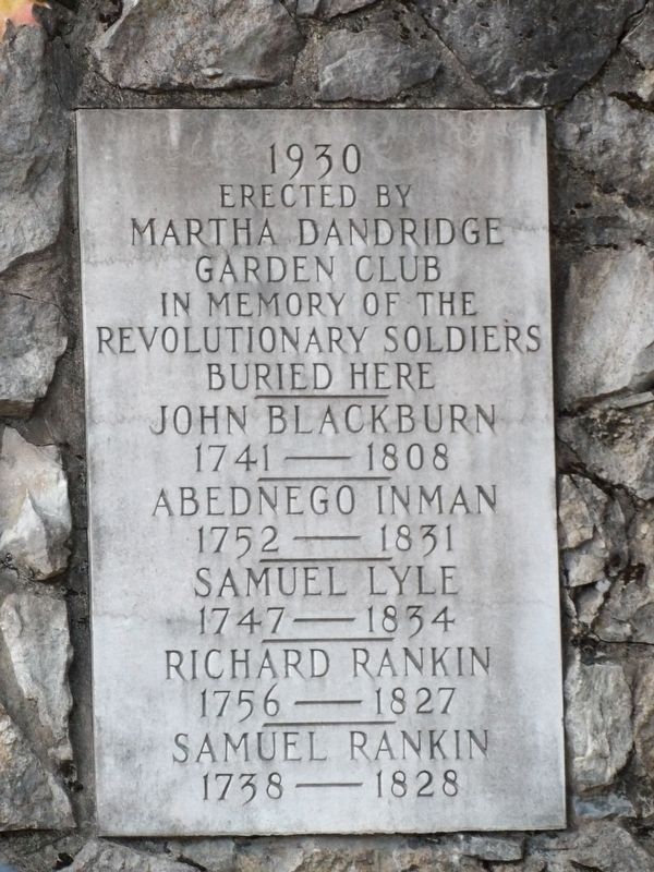 In Memory of the Revolutionary Soldiers Buried Here Marker image. Click for full size.