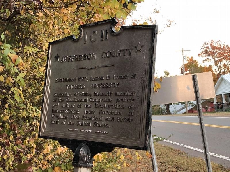 Jefferson County side of marker image. Click for full size.