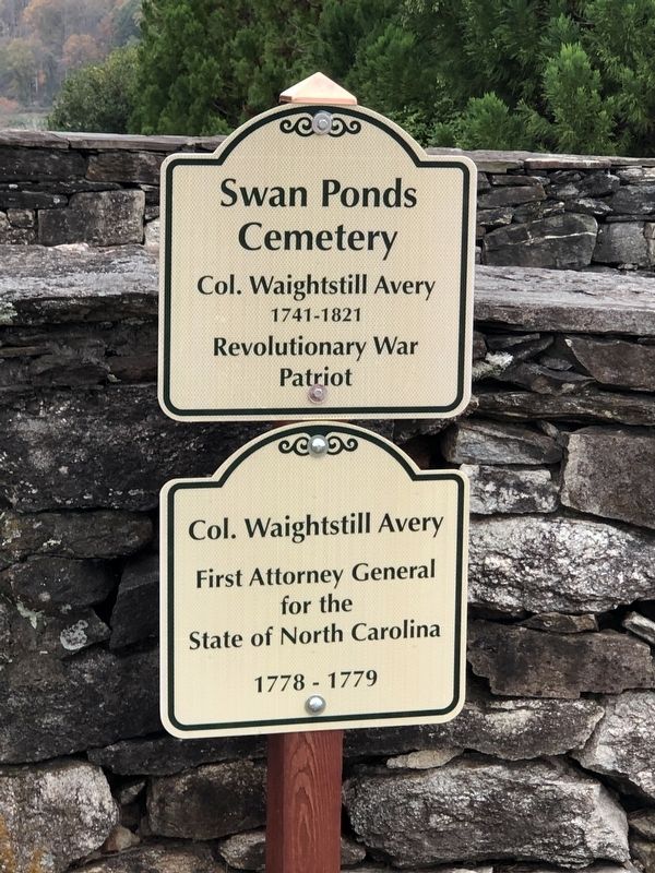 Swan Ponds Cemetery Marker image. Click for full size.