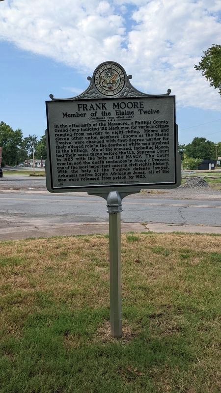 Frank Moore Marker (reverse) image. Click for full size.