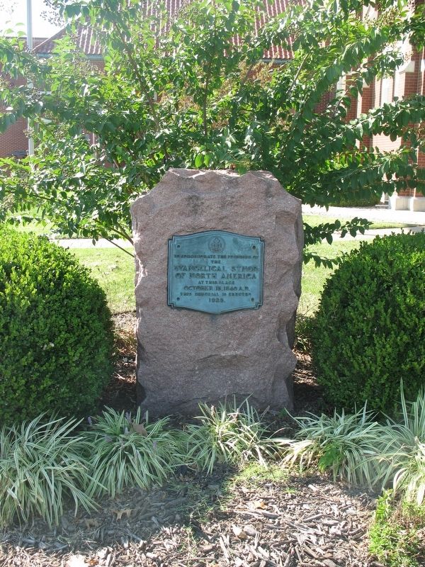 Marker on monumental stone. Click for full size. Marker on monumental stone image. Click for full size.