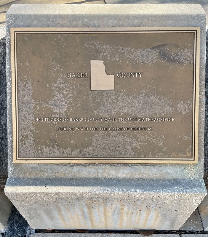 Baker County Marker image. Click for full size.