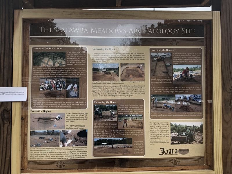 The Catawba Meadows Archaeology Site Marker image. Click for full size.
