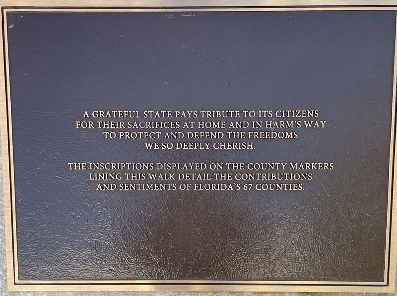 A Grateful State Pays Tribute to its Citizens image. Click for full size.