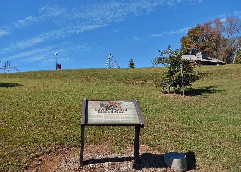 Lewis & Clark Expedition Marker. Click for full size. Lewis & Clark Expedition Marker image. Click for full size.