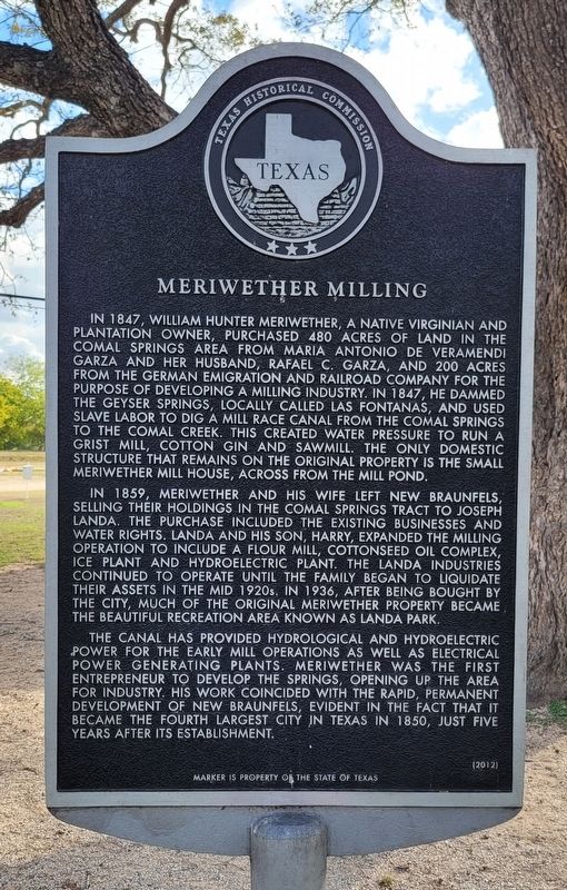 Meriwether Milling Marker image. Click for full size.