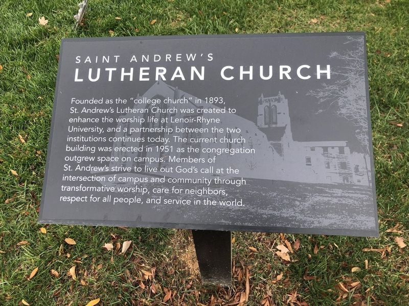 Saint Andrew's Lutheran Church Marker image. Click for full size.