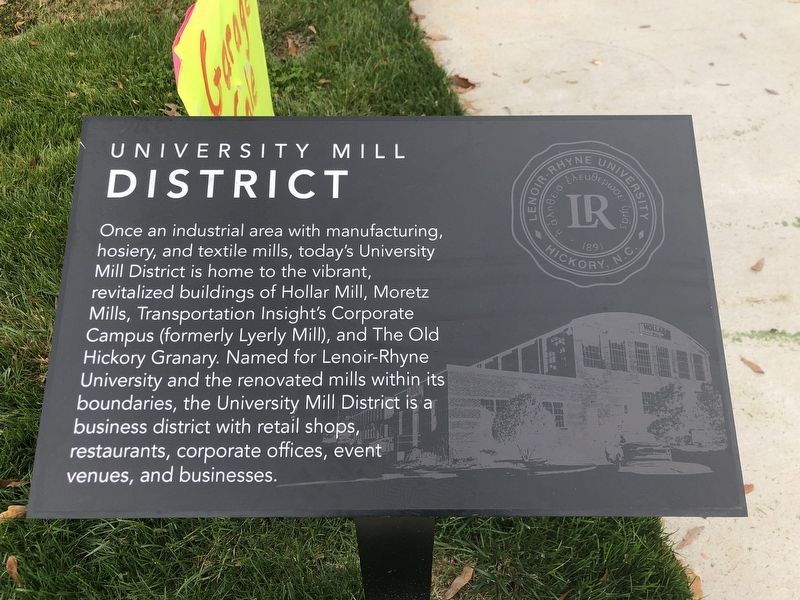 University Mill District Marker. Click for full size. University Mill District Marker image. Click for full size.