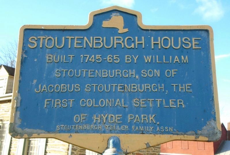 Stoutenburgh House Marker. Click for full size. Stoutenburgh House Marker image. Click for full size.