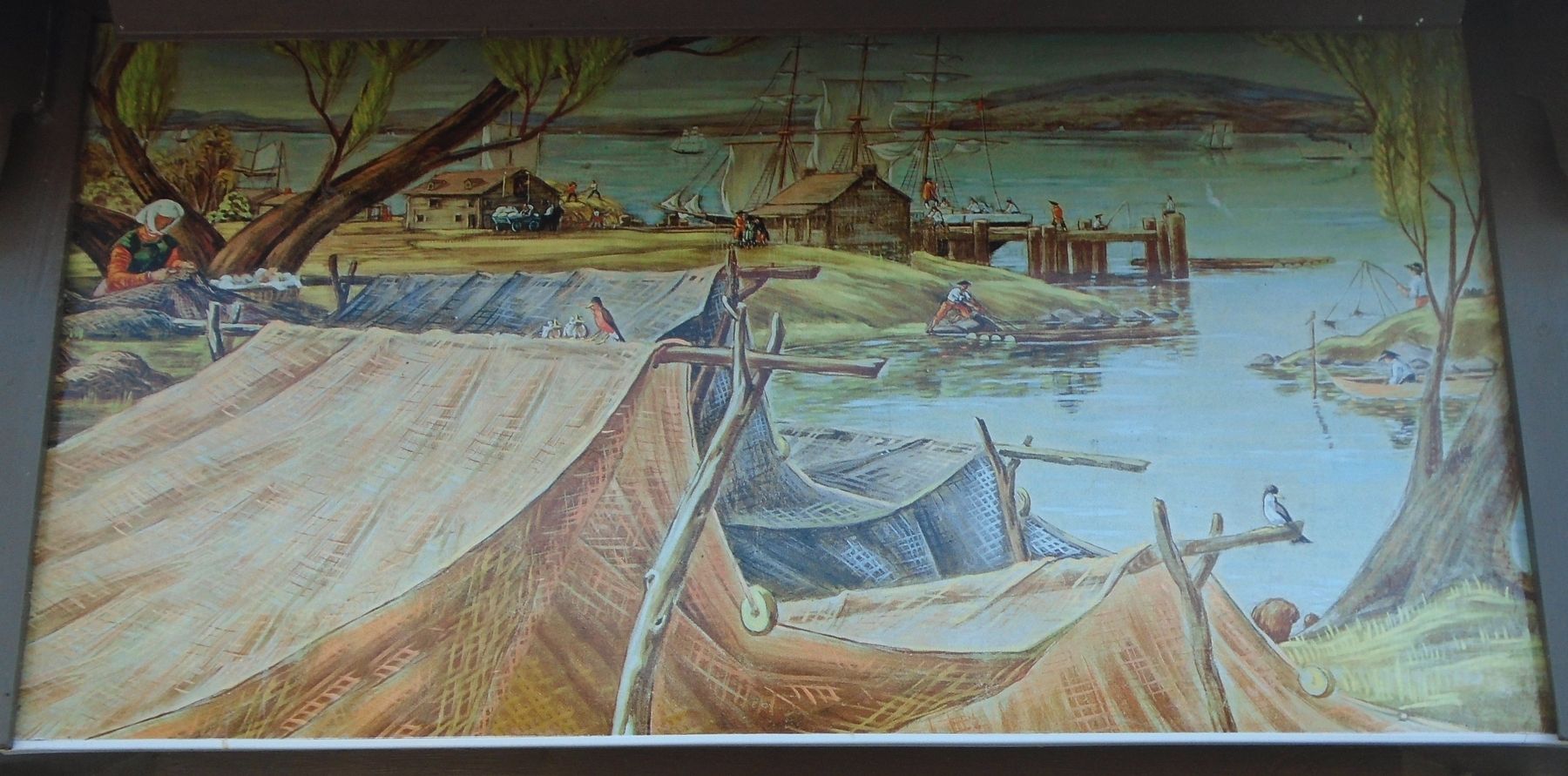 The Kiosk Frieze "Shad Nets" Painting image. Click for full size.