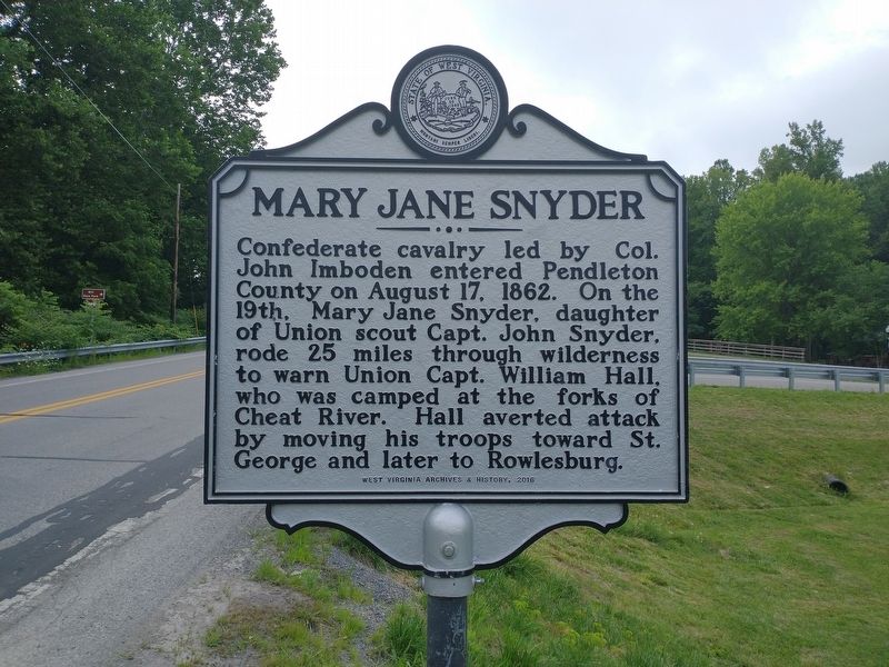 Mary Jane Snyder Marker. Click for full size. Mary Jane Snyder Marker image. Click for full size.