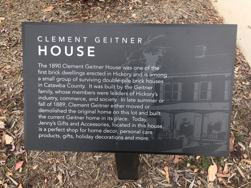 Clement Geitner House Marker. Click for full size. Clement Geitner House Marker image. Click for full size.