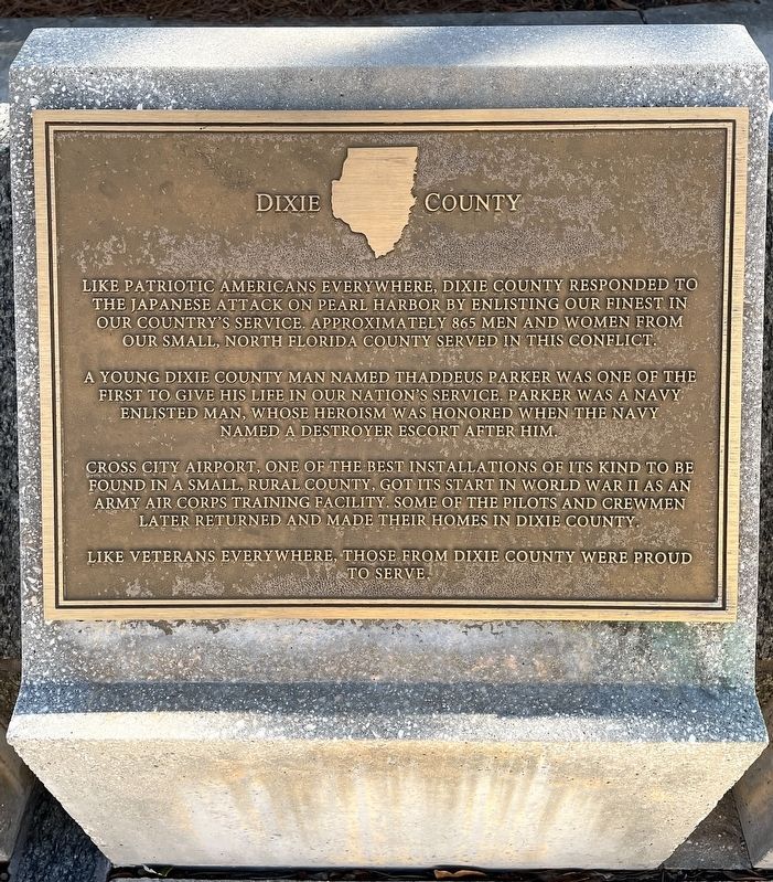 Dixie County Marker image. Click for full size.