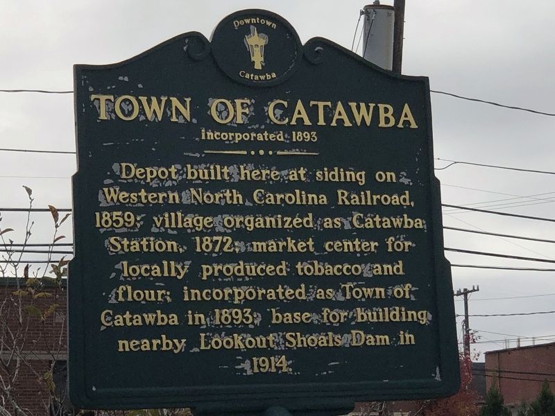 Town of Catawba Marker image. Click for full size.