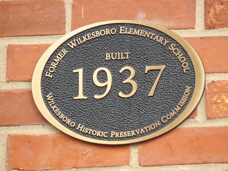Former Wilkesboro Elementary School Marker image. Click for full size.