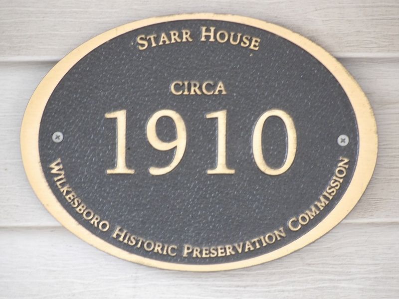 Starr House Marker. Click for full size. Starr House Marker image. Click for full size.