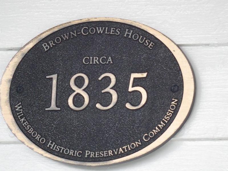 Brown-Cowles House Marker image. Click for full size.