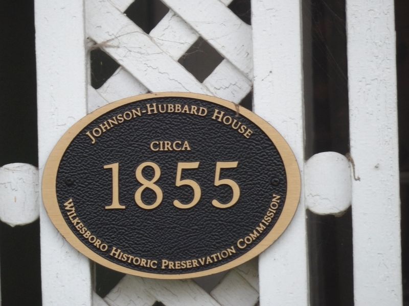 Johnson-Hubbard House Marker image. Click for full size.