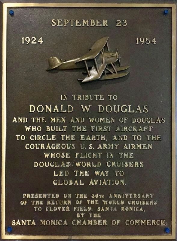 Douglas World Cruisers Marker image. Click for full size.
