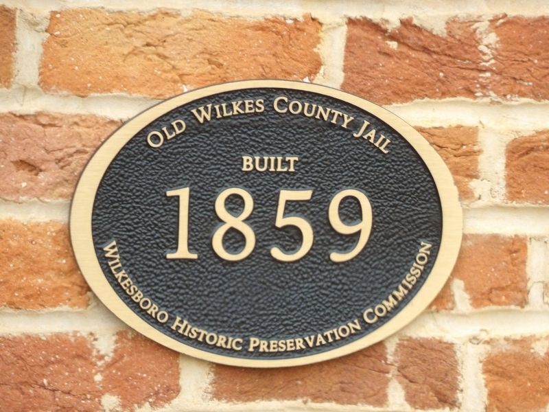 Old Wilkes County Jail Marker image. Click for full size.