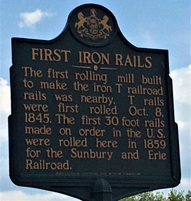 First Iron Rails Marker image. Click for full size.