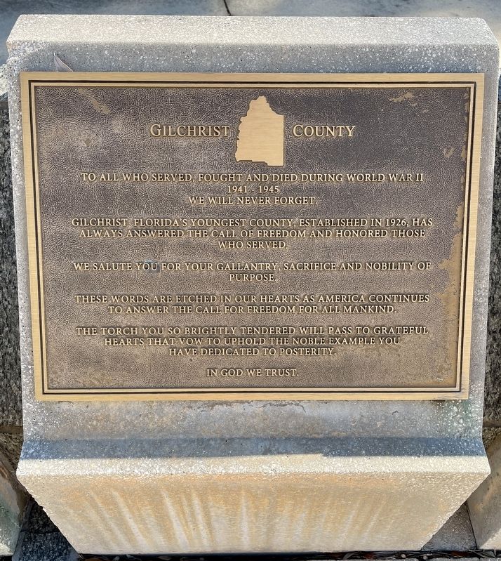 Gilchrist County Marker image. Click for full size.
