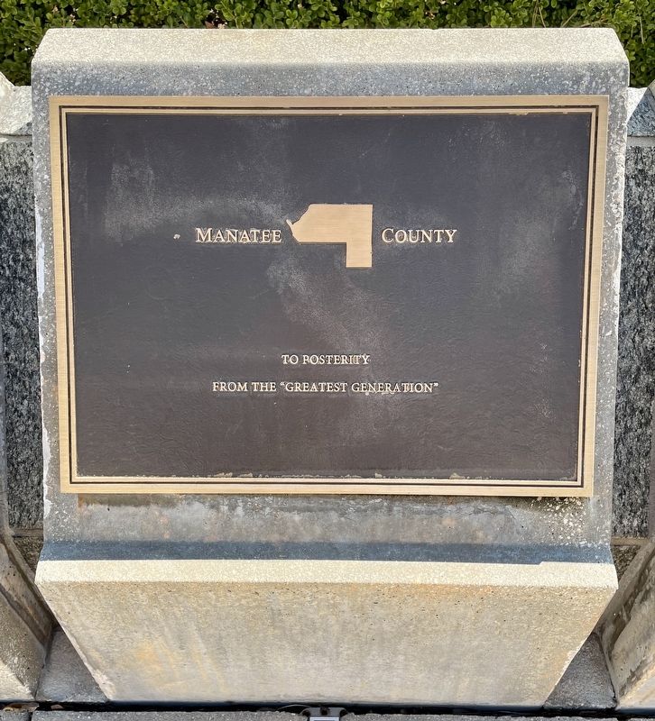 Manatee County Marker image. Click for full size.