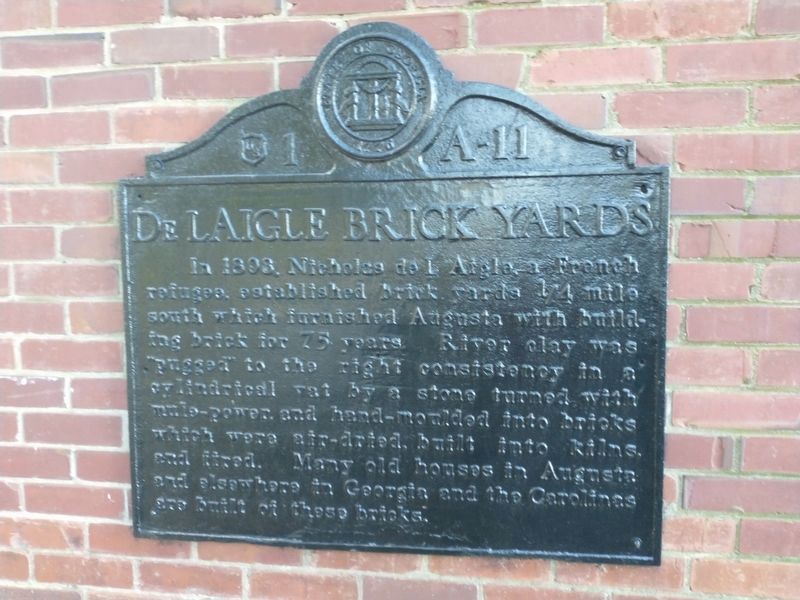 De L Aigle Brick Yards Marker image. Click for full size.