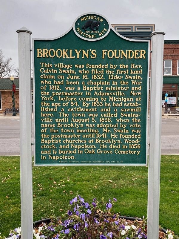 Brooklyn's Founder Marker image. Click for full size.