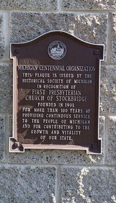 First Presbyterian Church of Stockbridge Marker image. Click for full size.