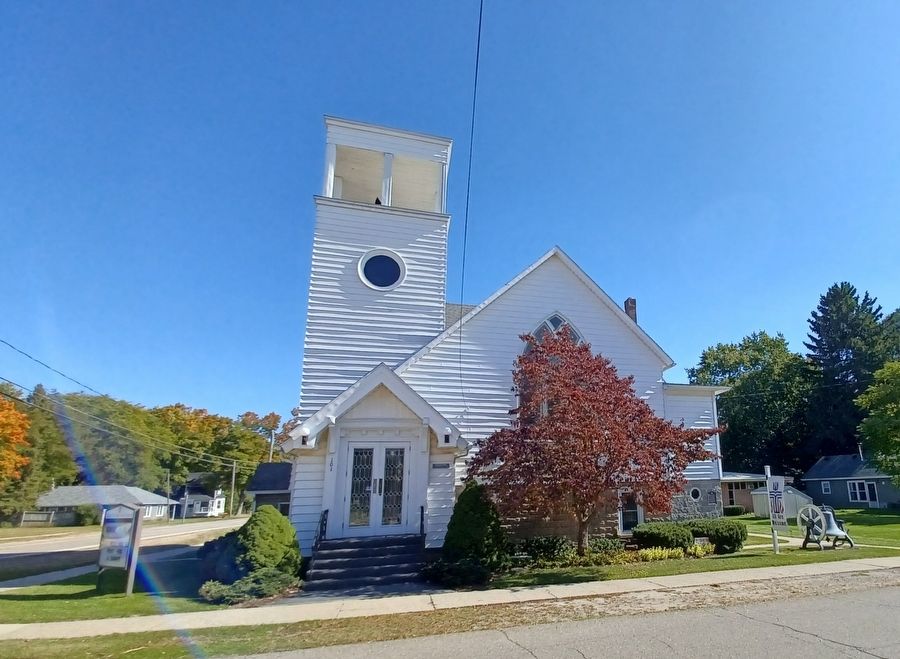 First Presbyterian Church of Stockbridge and Marker. Click for full size. First Presbyterian Church of Stockbridge and Marker image. Click for full size.