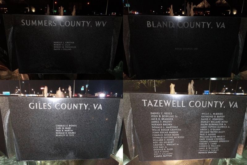 Virginia/West Virginia Vietnam Veterans Memorial Marker image. Click for full size.