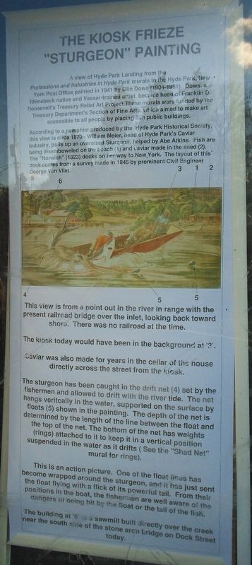 The Kiosk Frieze "Sturgeon" Painting Marker image. Click for full size.