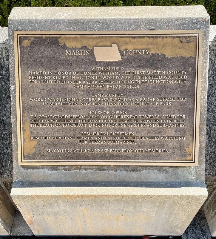 Martin County Marker image. Click for full size.