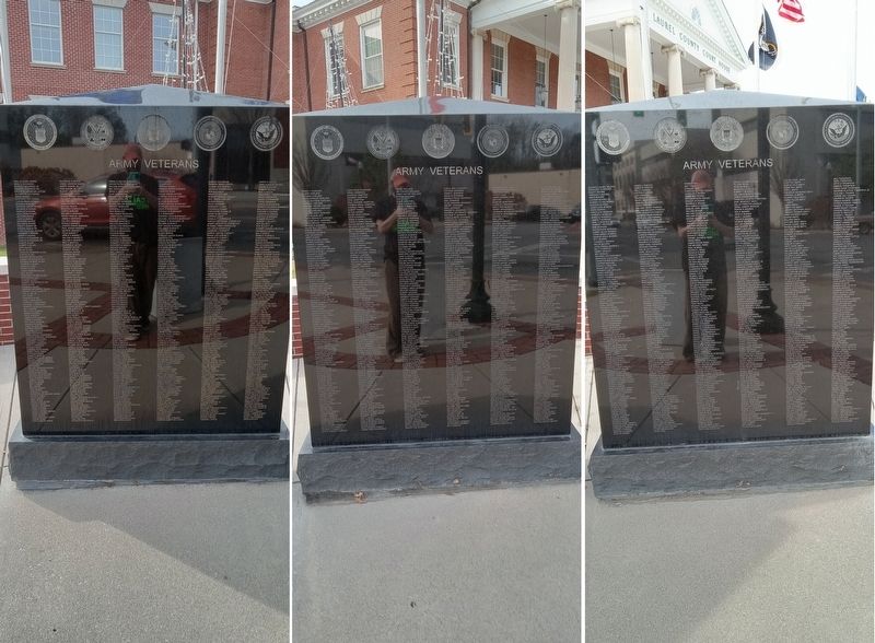 Laurel County Veterans Monument image. Click for full size.