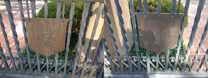 Trinity Church Gateway Plaques image. Click for full size.