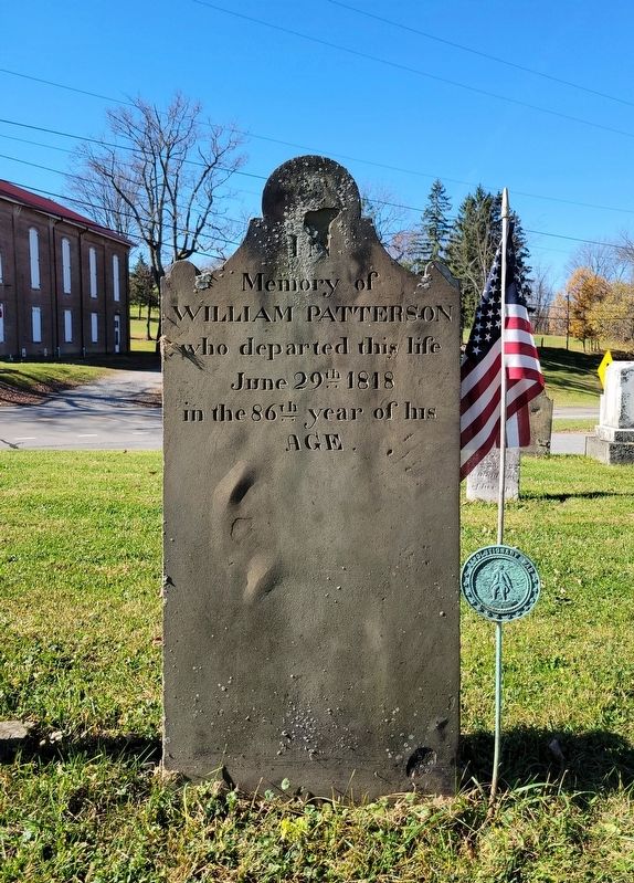 Grave of Revolutionary War Soldier<br>William Patterson image. Click for full size.