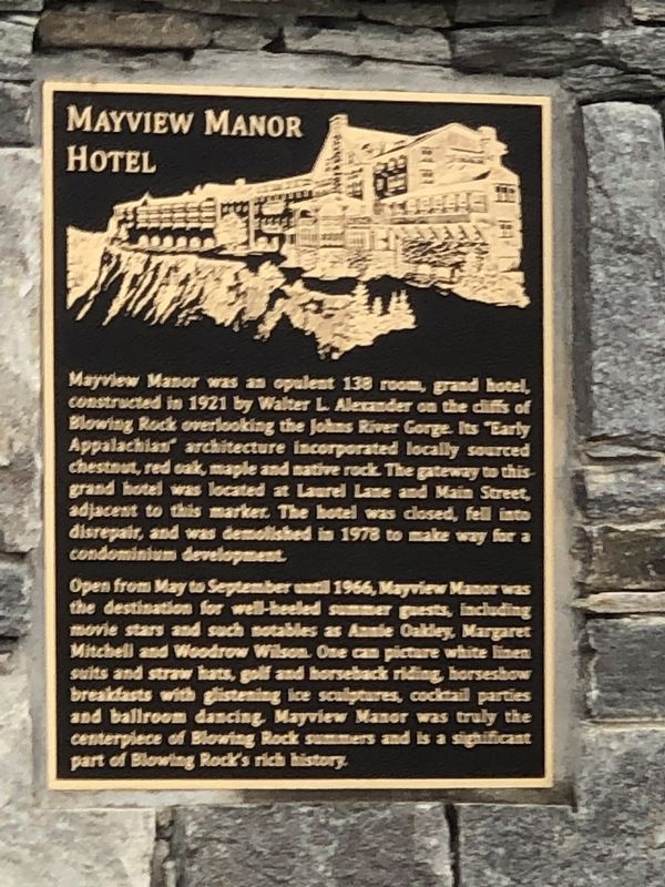 Mayview Manor Hotel Marker image. Click for full size.