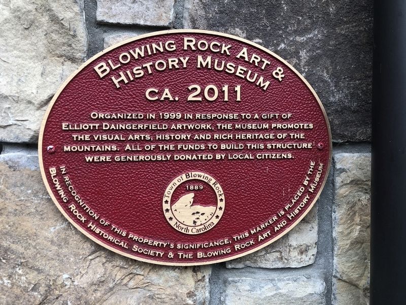 Blowing Rock Art & History Museum Marker image. Click for full size.