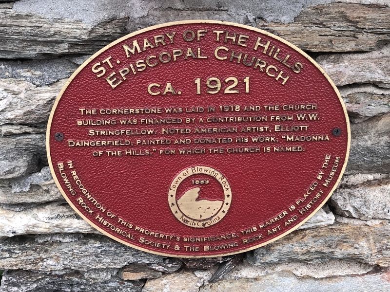 St. Mary of the Hills Episcopal Church Marker. Click for full size. St. Mary of the Hills Episcopal Church Marker image. Click for full size.