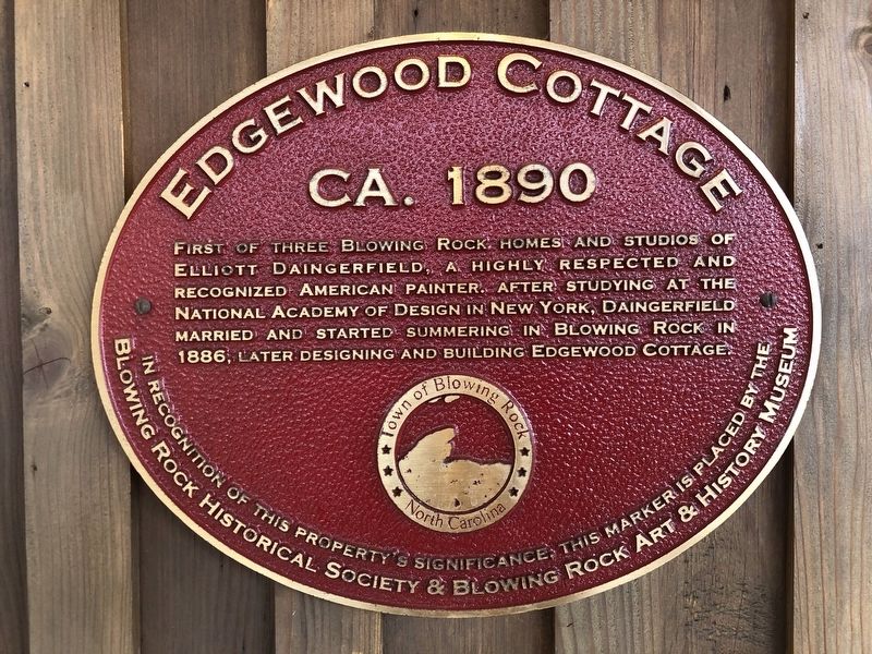 Edgewood Cottage Marker image. Click for full size.