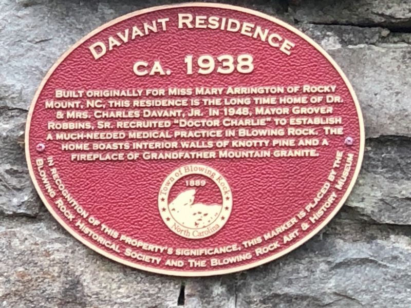 Davant Residence Marker image. Click for full size.