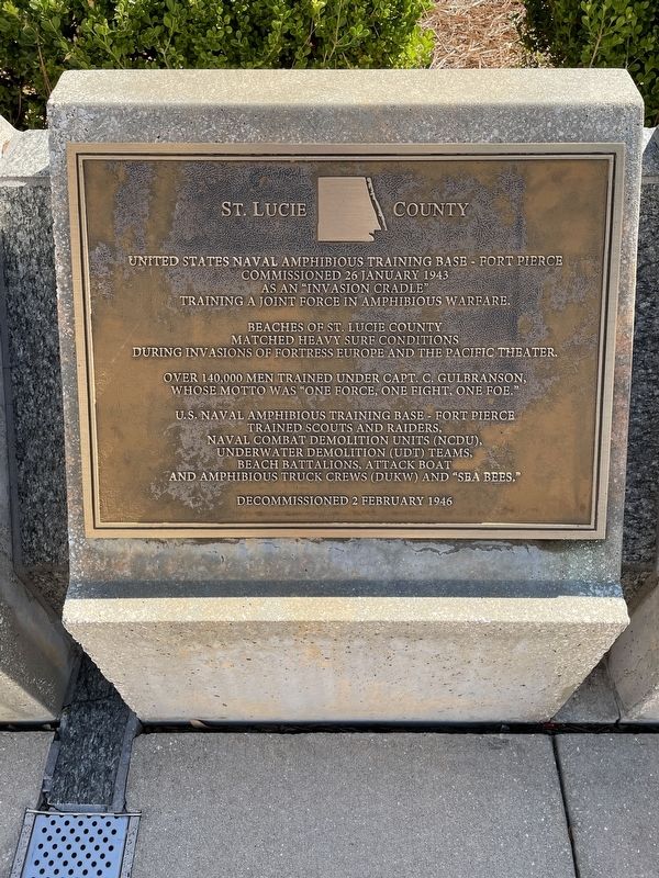St. Lucie County Marker image. Click for full size.